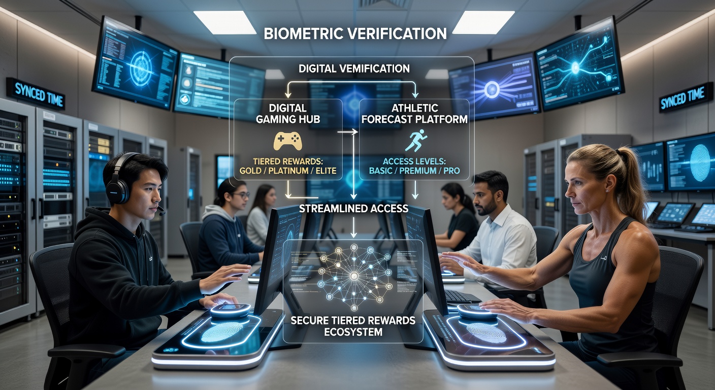 Biometrische verificatie in digitale gaming platforms en beloningsstructuren