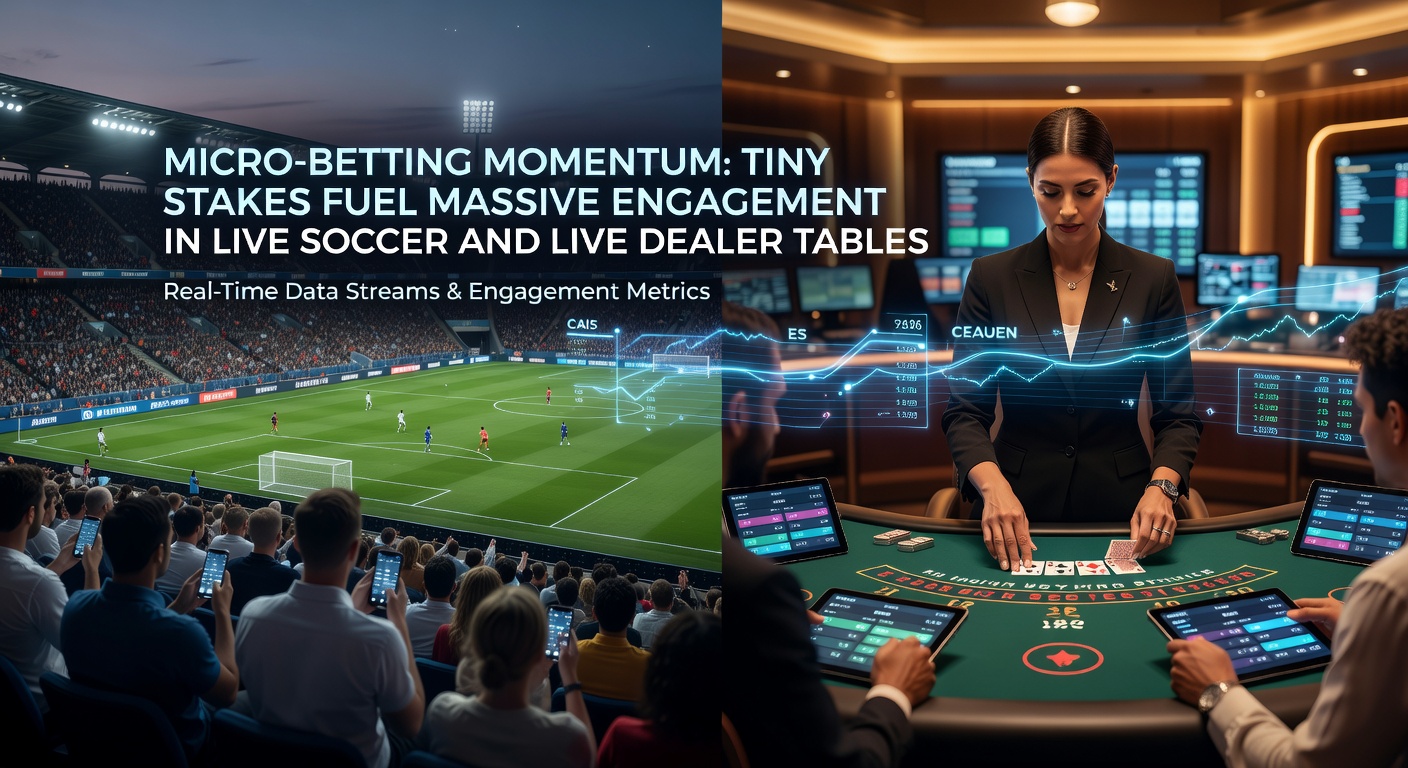 Live dealer tafel met micro-betting overlay tijdens een blackjack hand, spelers inzetten op volgende kaartkleur