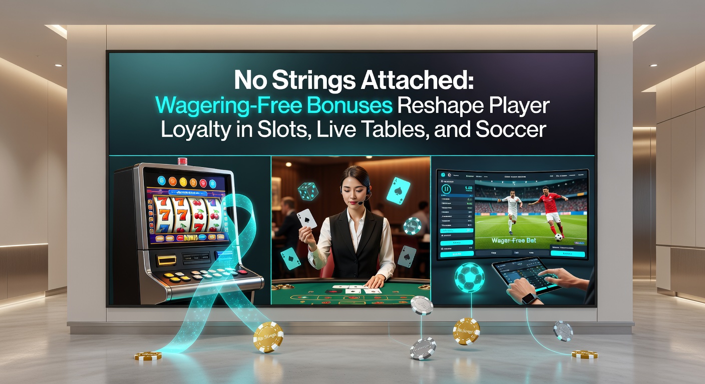 Grafiek toont stijging in spelersretentie door wagering-free bonussen in slots en live casino, met voetbal odds overlay