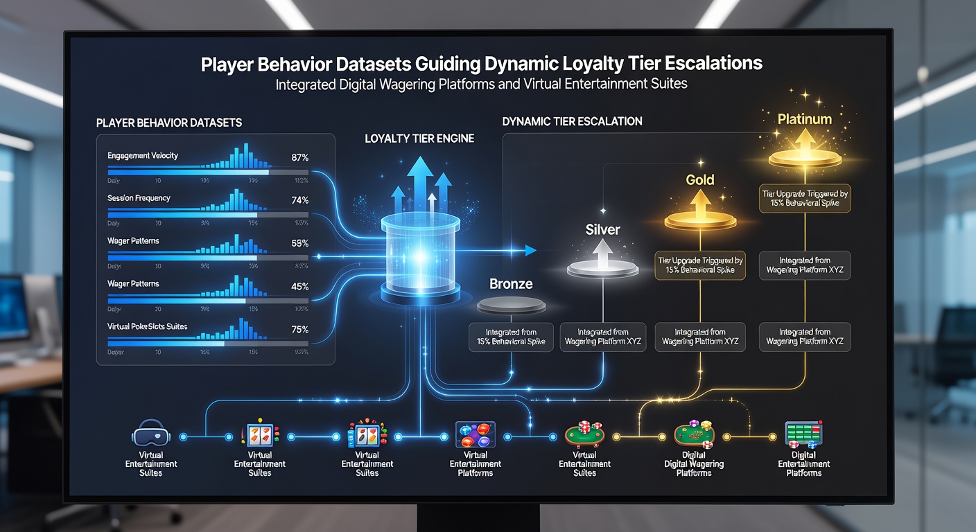 Visualisatie van datasets die speler gedrag analyseren voor loyaliteitstiers in online gokplatforms