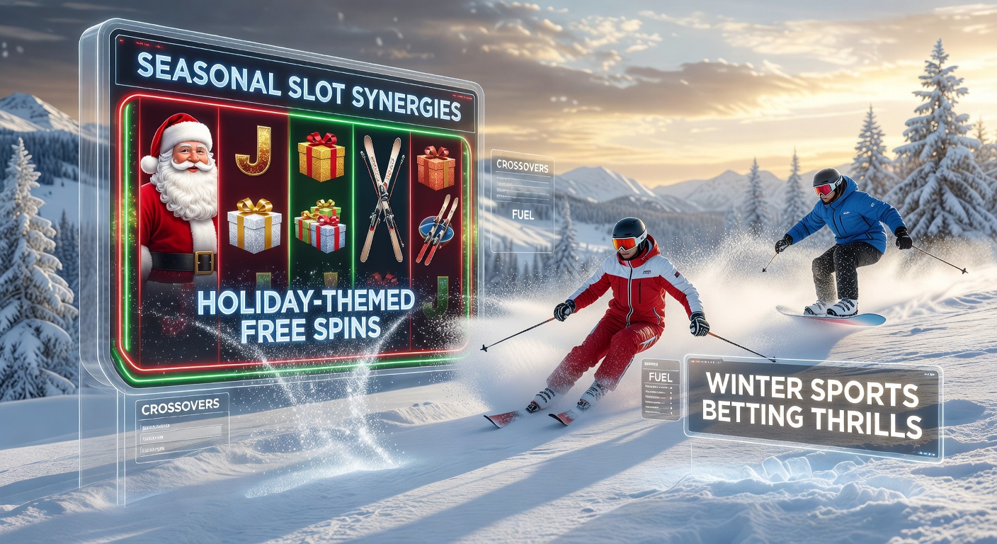 Kerstslot met sneeuwvlokken en skisymbolen die overgaan in wintersportweddenschappen