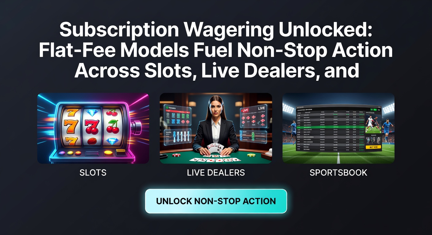 Voorbeeld van een dashboard met abonnementsopties voor voetbalweddenschappen, slots en live casino actie
