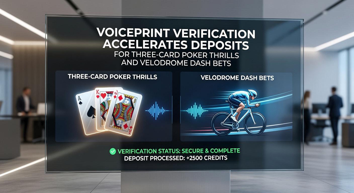 Grafiek met deposit-snelheden en three-card poker sessies via spraakverificatie
