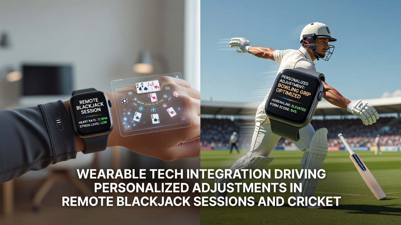 Geïntegreerde wearable data weergave voor cricket en blackjack strategieën